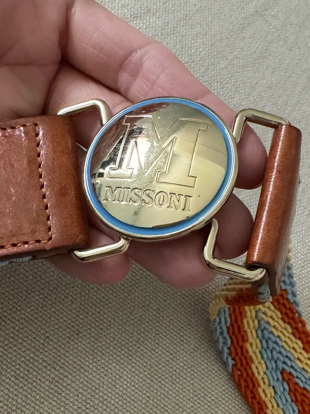 Missoni elastic stretch belt